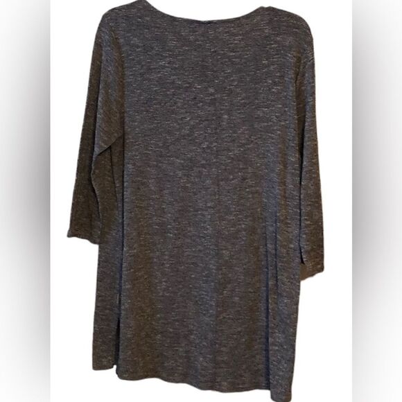 Eddie Bauer 3/4 Sleeve Heathered Top - Picture 3 of 8